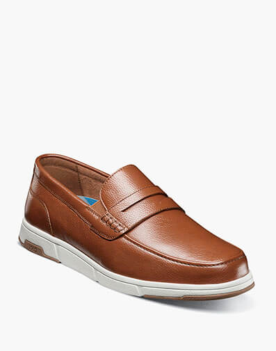 Luca Moc Toe Penny Loafer in Cognac Multi for $59.95