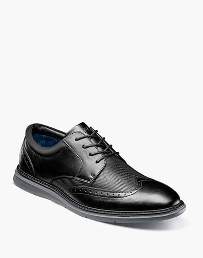 Chase Wingtip Oxford in Black for $90.00