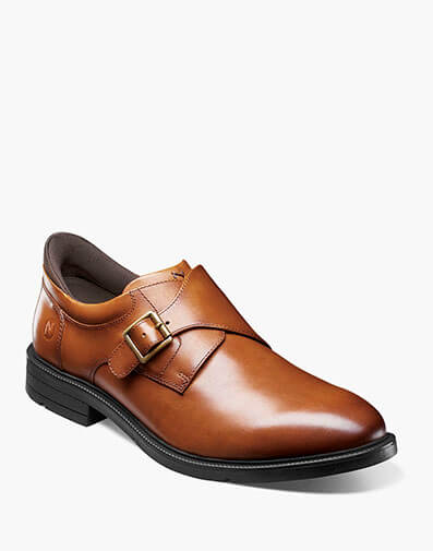 KORE EZ Icon Plain Toe Monk Strap in Cognac for $79.95