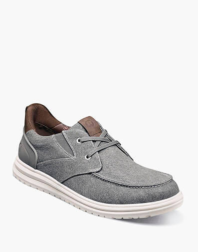 Brew City EZ Hands Free Canvas Lace Moc Toe Slip On in Gray Multi for $85.00