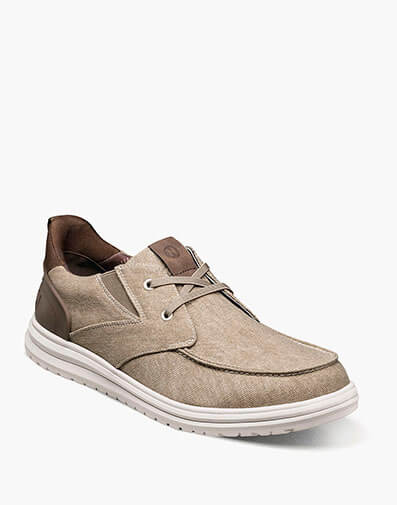 Brew City EZ Hands Free Canvas Lace Moc Toe Slip On in Stone Multi for $85.00