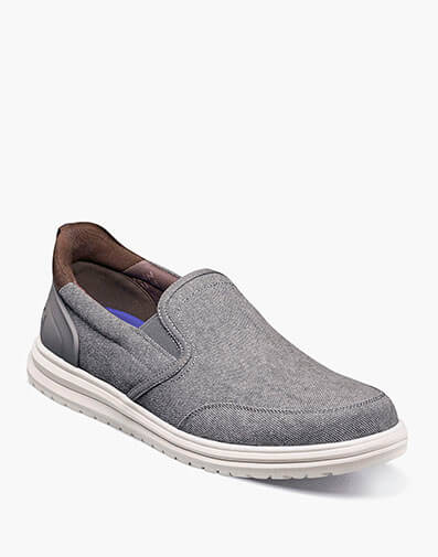 Brew City EZ Hands Free Canvas Moc Toe Slip On in Gray Multi for $85.00