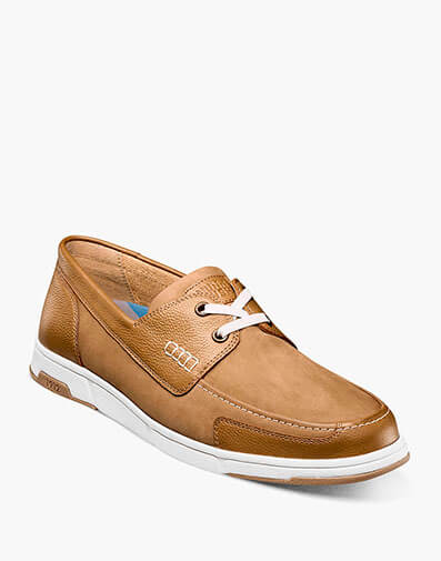 Luca Moc Toe Boat Shoe in Tan for $100.00