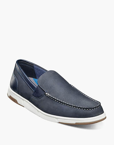 Luca Moc Toe Venetian Slip On in Navy Multi for $100.00