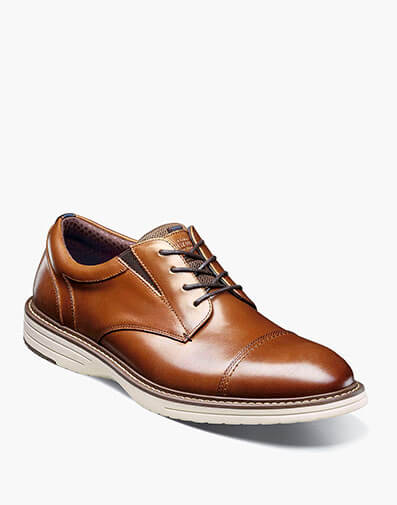 Griff Cap Toe Oxford in Cognac Multi for $110.00