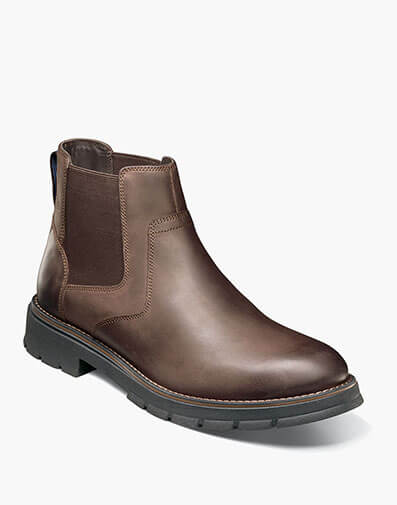 Briggs Plain Toe Chelsea Boot in Brown CH for $120.00