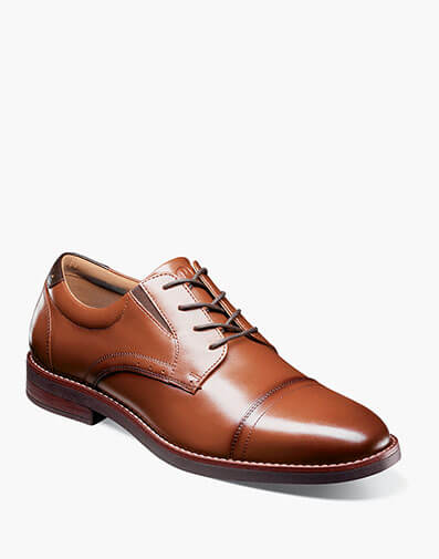 Fitz Flex Cap Toe Oxford in Cognac for $110.00